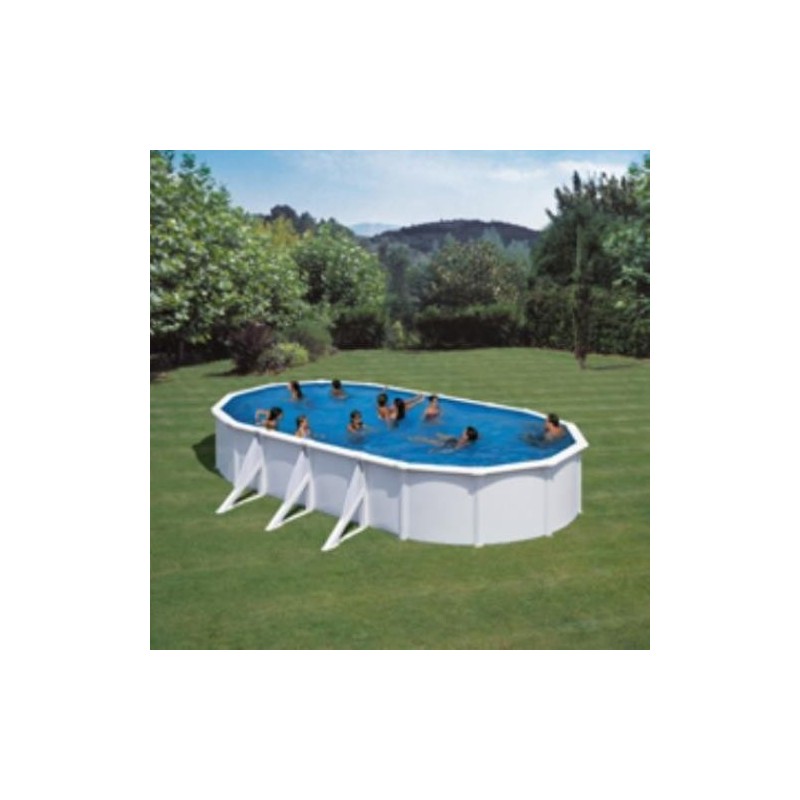 PISCINA ACERO OVAL BCA.F/ARE.730X375X120 KIT730ECO