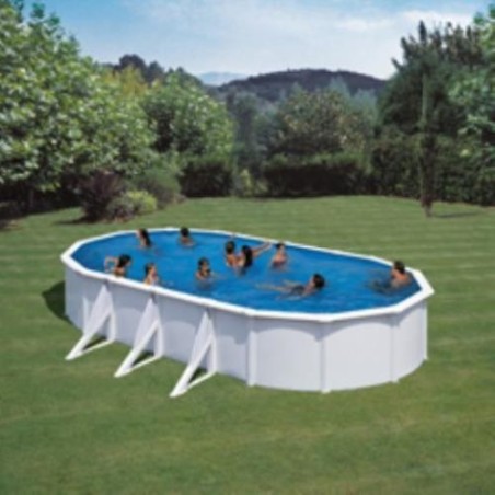 PISCINA ACERO OVAL BCA.F/ARE.730X375X120 KIT730ECO