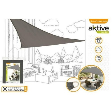 TOLDO SOMBREO TRIANGULAR POLIESTER 5X5X5M ANTRACIT