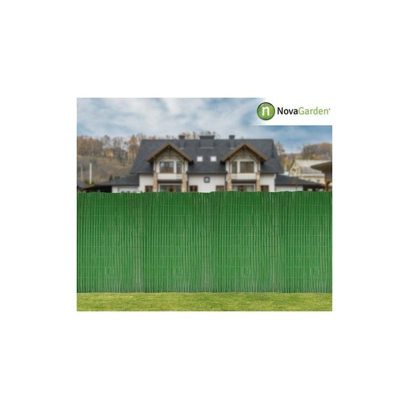 CAÑIZO PVC DOBLE CARA 14MM. 1,5X3 M PREMIUM VERDE