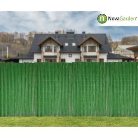 CAÑIZO PVC DOBLE CARA 14MM. 1,5X3 M PREMIUM VERDE
