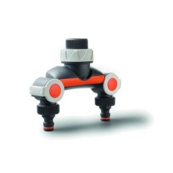 DISTRIBUIDOR DOBLE SALIDA DOBLE REGULACION 3/4"