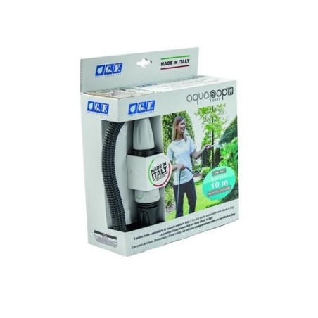 KIT MANGUERA EXTENSIBLE 10M AQUAPOP GRIS EASY