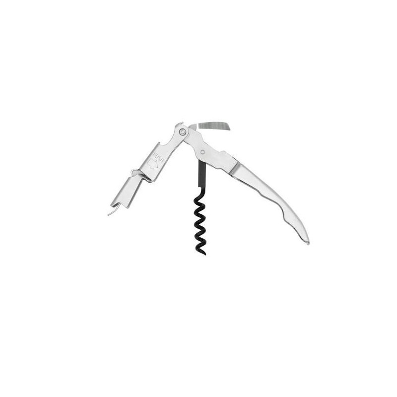 SACACORCHO DOBLE IMPULSO "SOMELIER" ACERO INOX