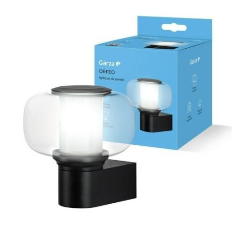 APLIQUE PARED LED EXTERIOR VIDRIO/METAL ORFEO GU10