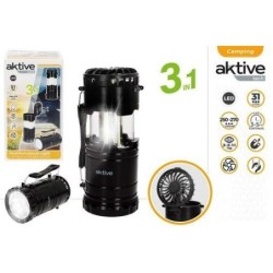 FAROL LINTERNA CAMPING C/VENTILADOR 3 EN 1 63103