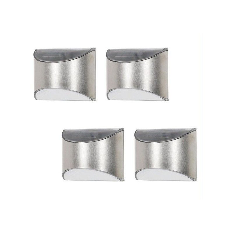 PACK 4 APLIQUES SOLARES LED EXTERIOR PARED 61581