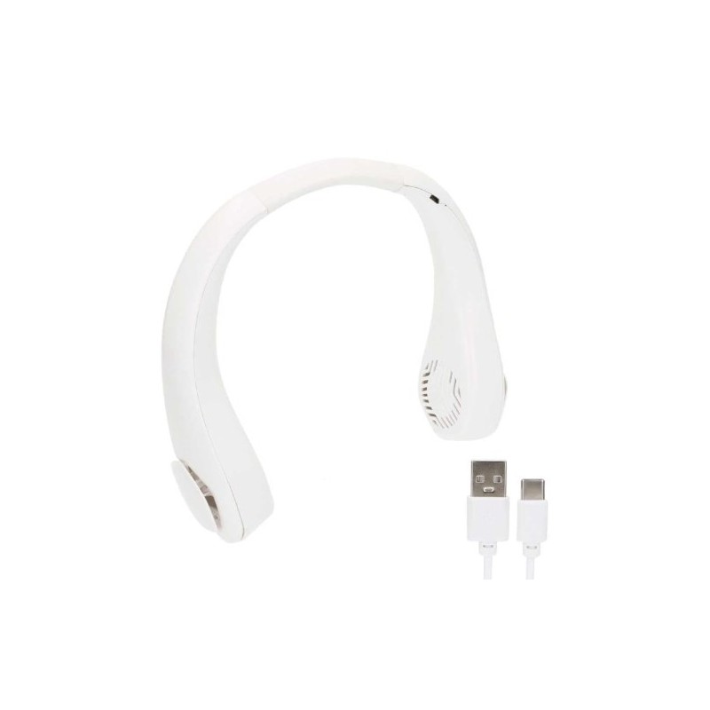 VENTILADOR CUELLO C/CARGADOR USB 22,5X20,5 CM