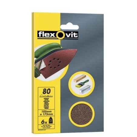 LIJA MOUSE VELGRIP 95X145 6 AGUJEROS FINO 6 UDS