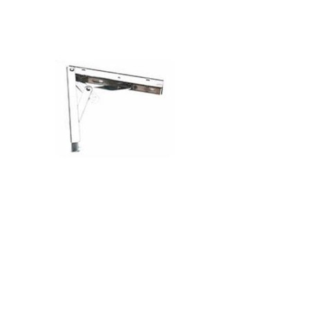 ESCUADRA ABATIBLE 3 POSICIONES 30 CM. CROMO