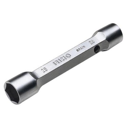 LLAVE TUBULAR EXAGONAL DOS BOCAS CROMO 10-11