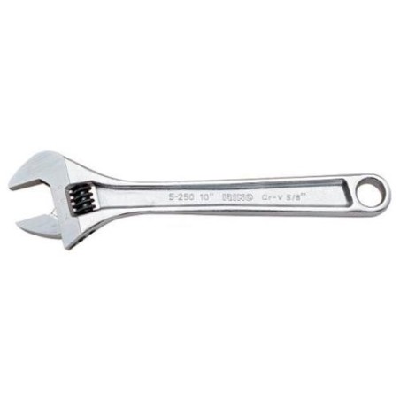 LLAVE AJUSTABLE MOLETA CENTRAL CROMADA 8