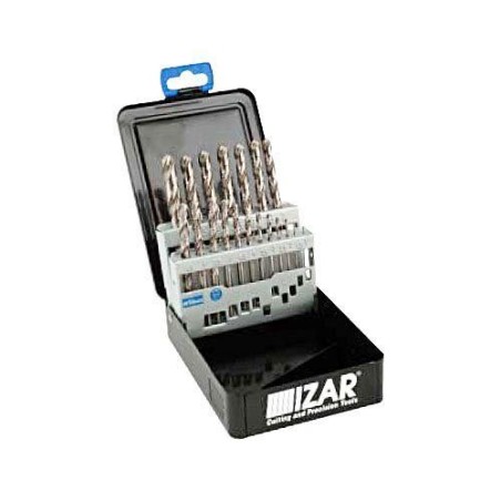 BROCAS HSS ESTUCHE METAL 19 PIEZAS 1466/1013