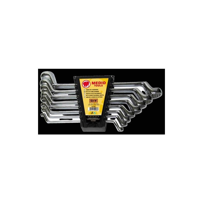 SET 8 LLAVES ACODADAS 6X7 - 20X22 8008