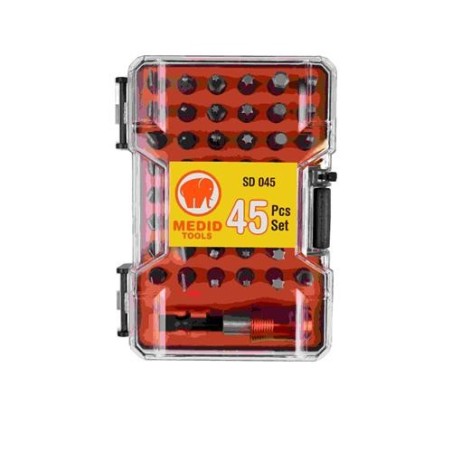 JUEGO 45 PUNTAS 6,3X25MM+ ADAPTADOR MAG SD045
