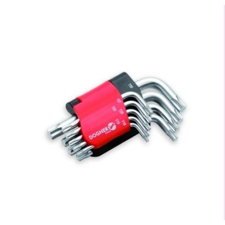 JUEGO 9 LLAVE TORX CORTA MACHO T10-50 606-009