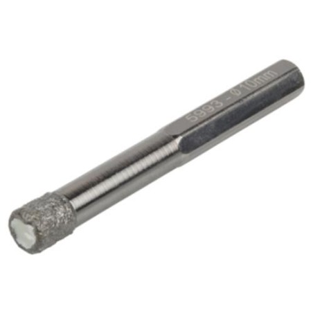 BROCA DE DIAMANTE, VÁSTAGO HEXAGONAL 10