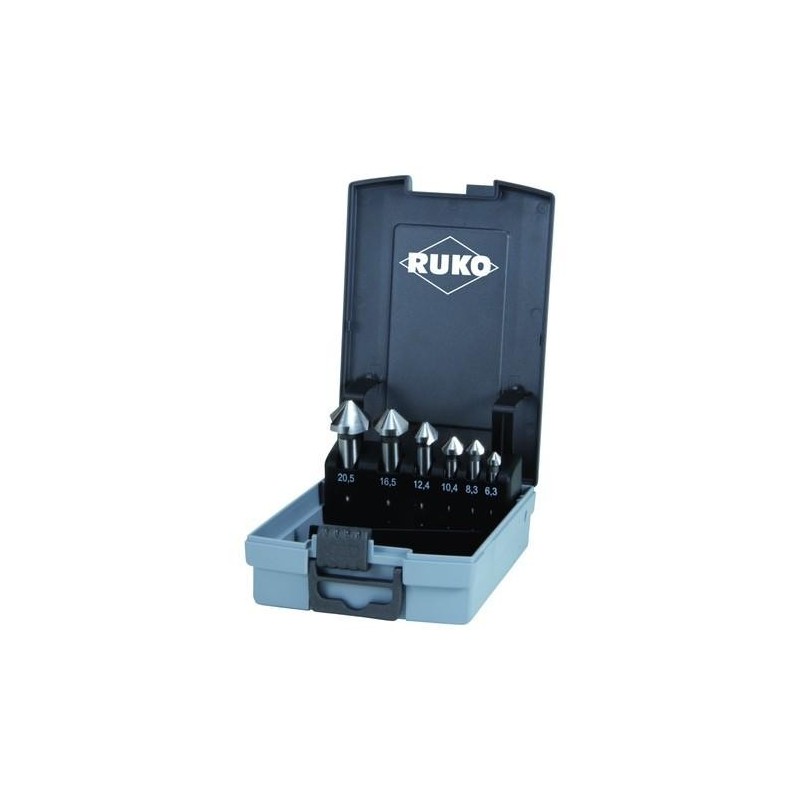 JUEGO 6 AVELLANADORES CONICOS DIN-335 C 90HSS
