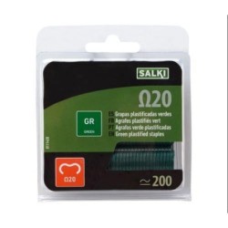 GRAPA PARA CERCAS A-20 VERDE (CAJA 200)
