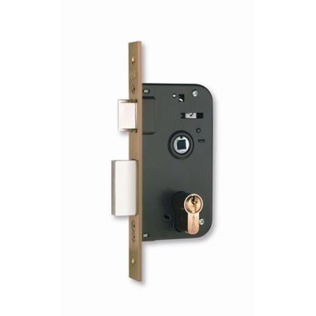 CERRADURA EMBUTIR 600-70X45 NIQUELADO MATE