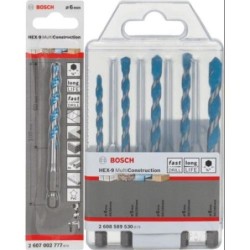 KIT 5+1 BROCAS: 3 EXPERT HEX-9 HARDCERAMIC 6MM