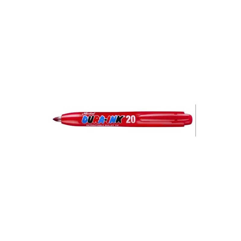 ROTULADOR RETRACTIL DURA-INK 20 ROJO