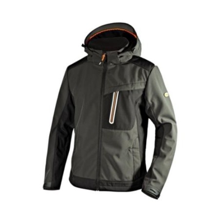 CHAQUETA SOFTSHELL TECH CARBON ASPHALT, T- XL