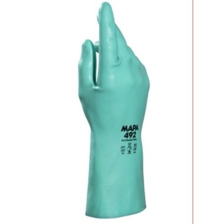 GUANTE ULTRANITRIL VERDE 492 TALLA 10