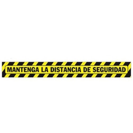 SEÑALIZACION SUELO MANTENGA DISTANCIA 64X7.5CM